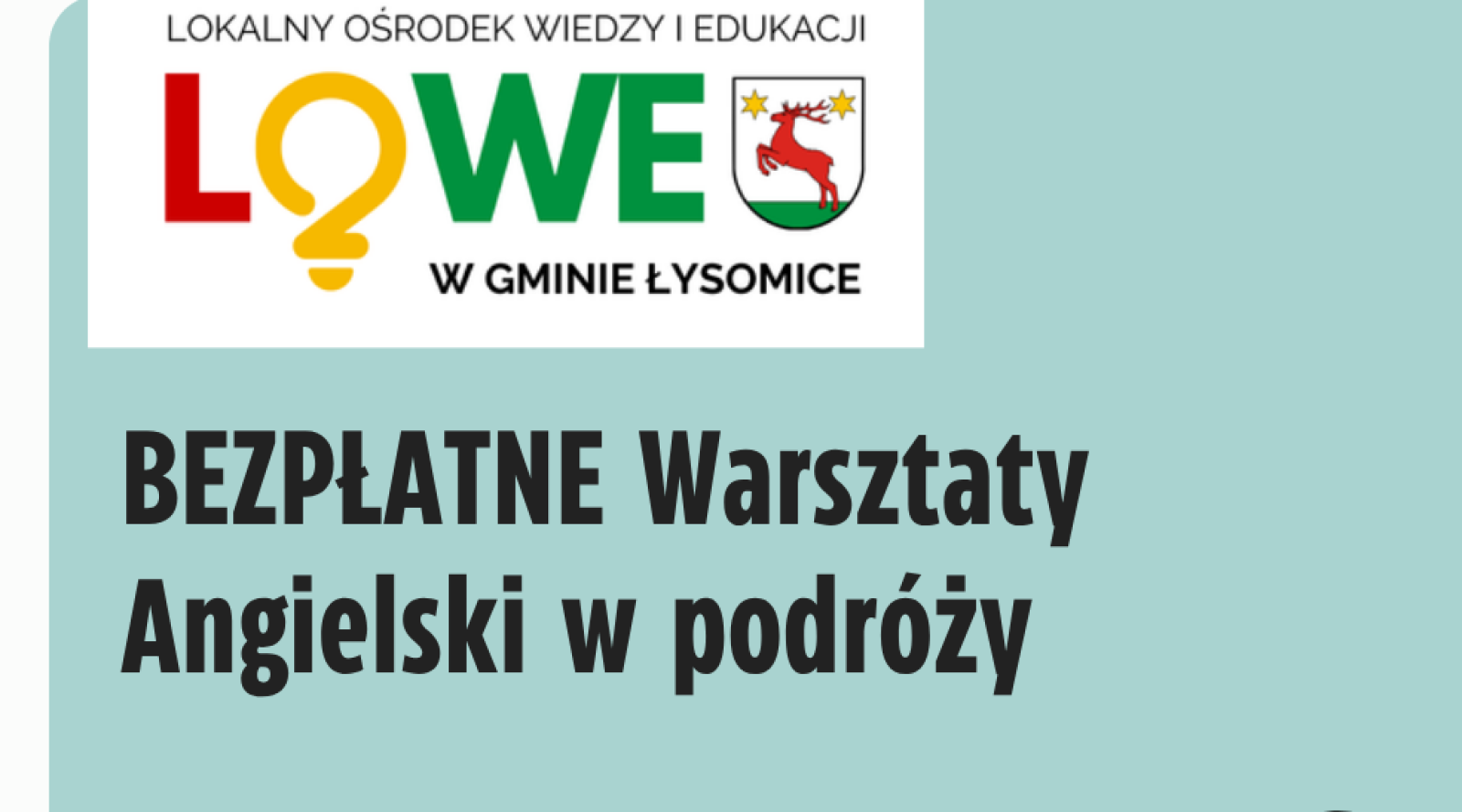 Angielski w podróży - rekrutacja "LOWE"